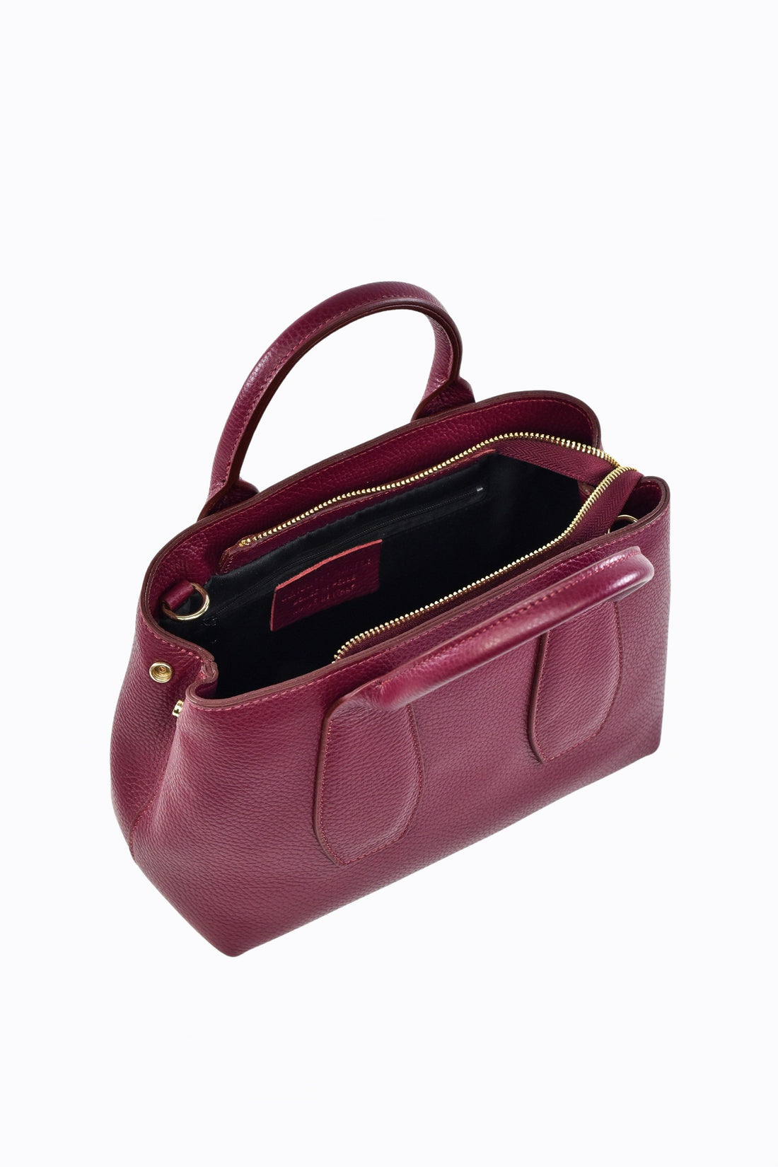 Seraphina Bag in Burgundy Dollar Leather