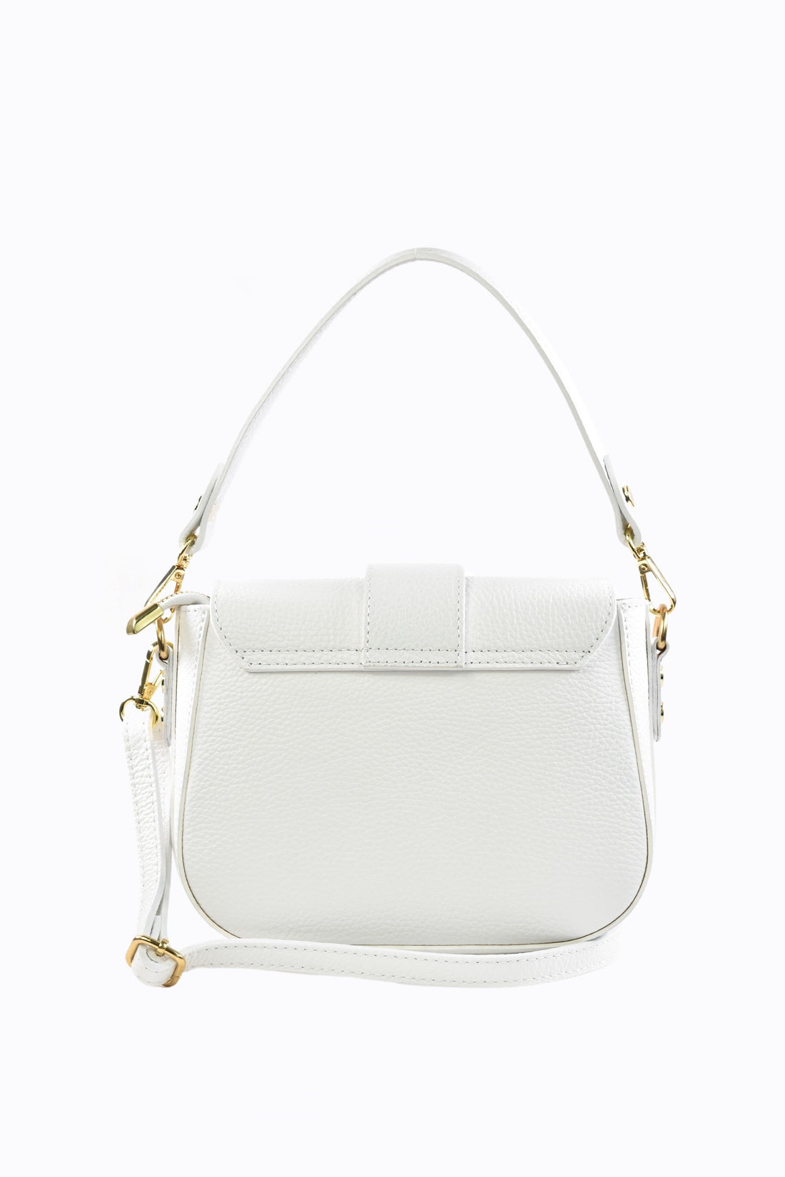 Riven Bag in White Dollar Leather