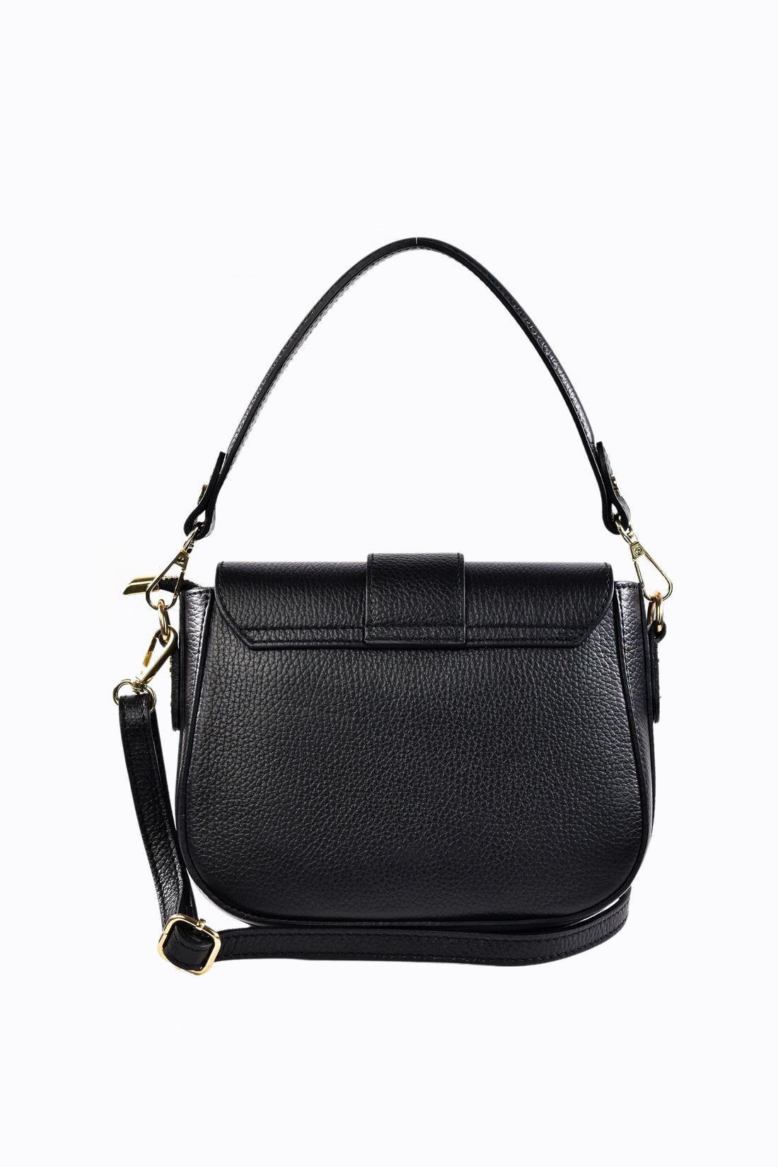 Riven Bag in Black Dollar Leather