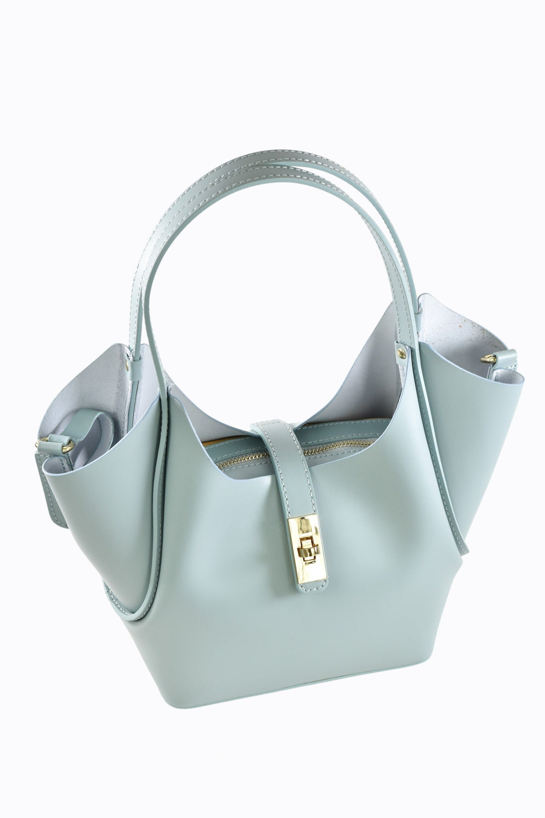 Amelie Bag in Brushed Sky Blue Leather