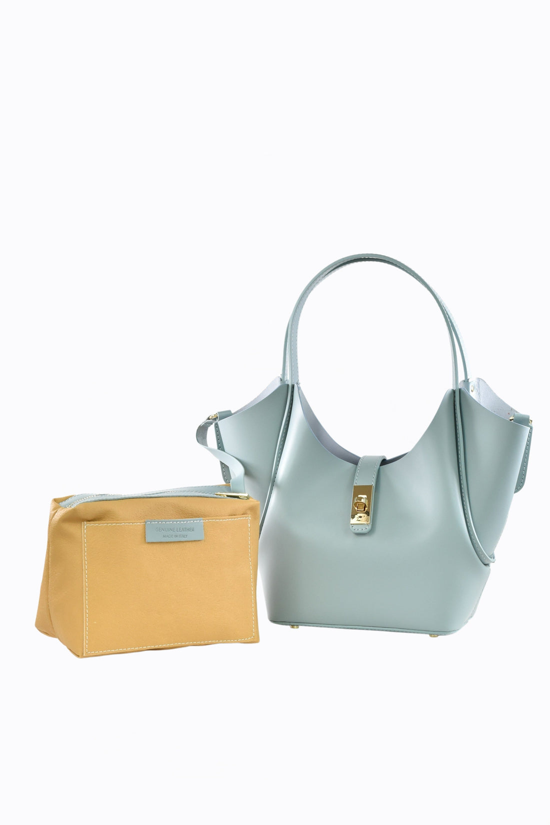 Amelie Bag in Brushed Sky Blue Leather