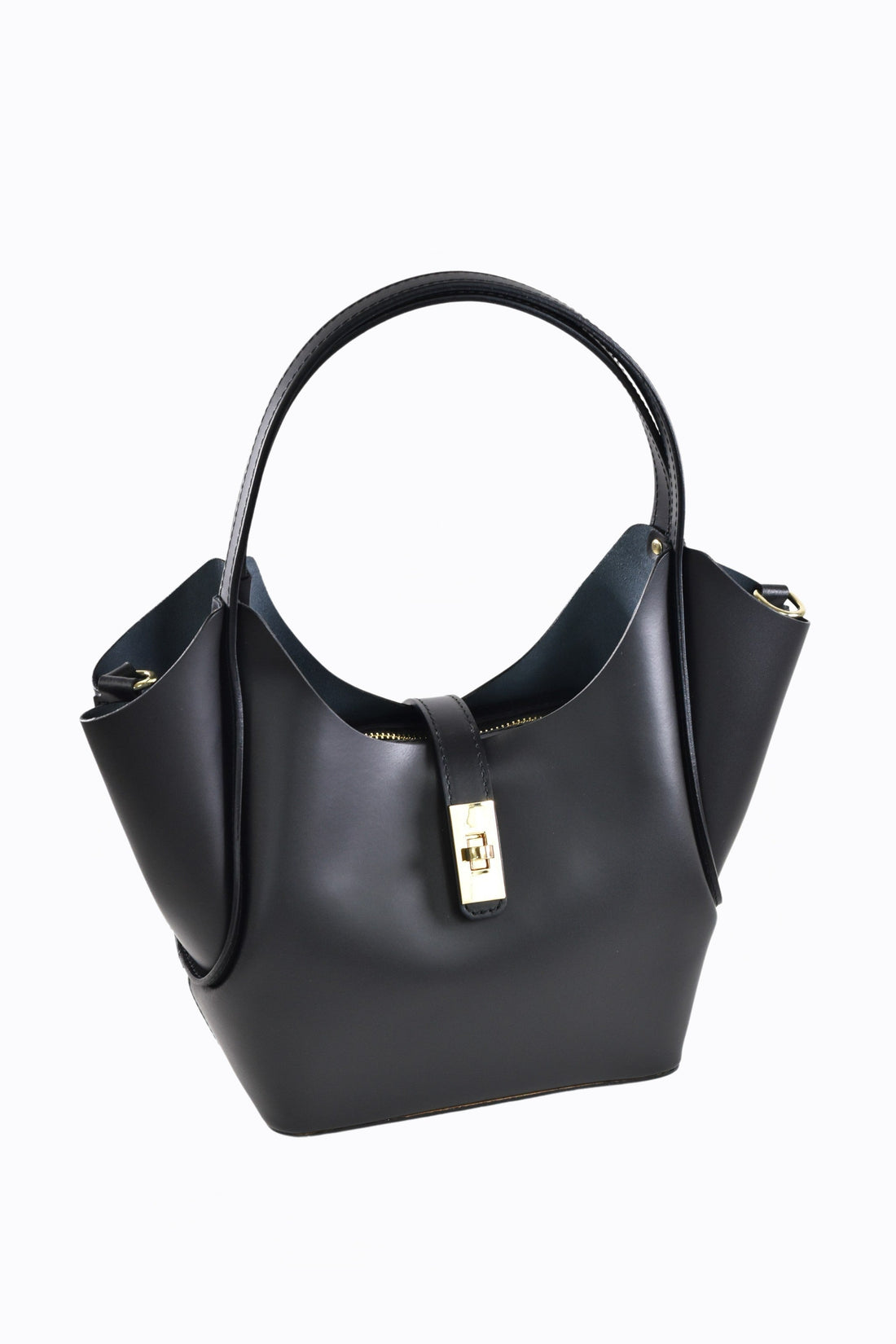 Amelie Bag in Brushed Black Leather