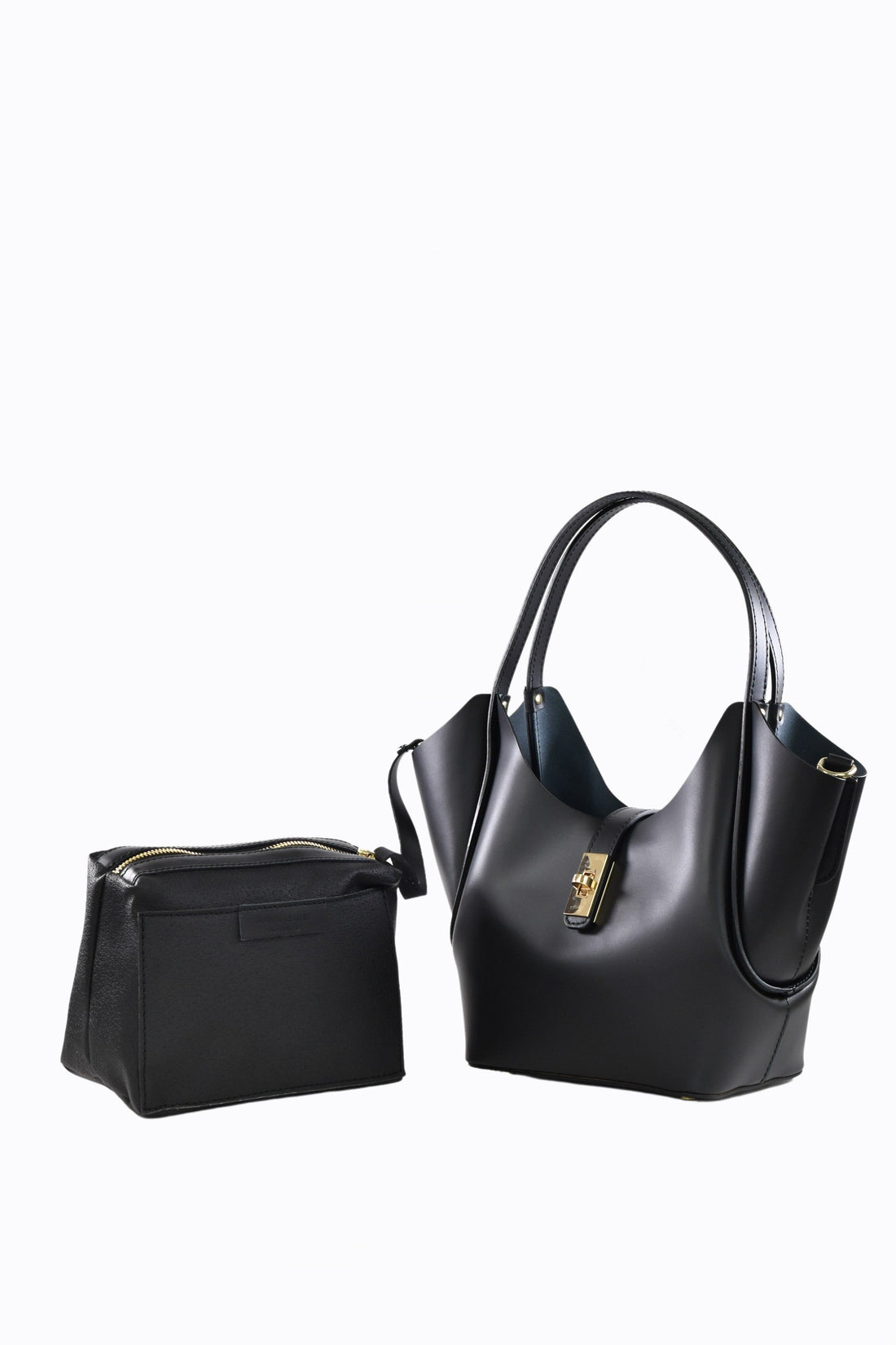 Amelie Bag in Brushed Black Leather