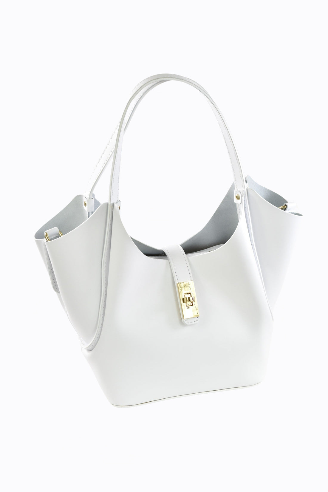 Amelie Bag in Brushed White Leather