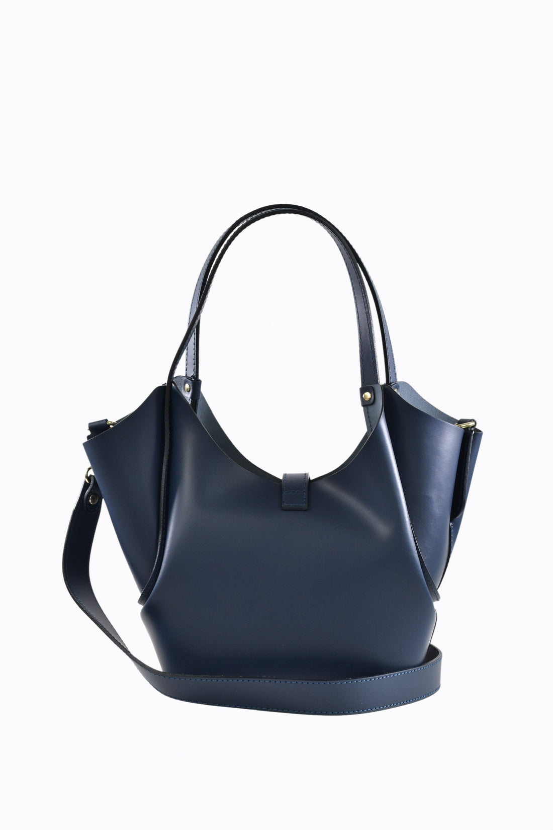 Amelie Bag in Brushed Navy Blue Leather