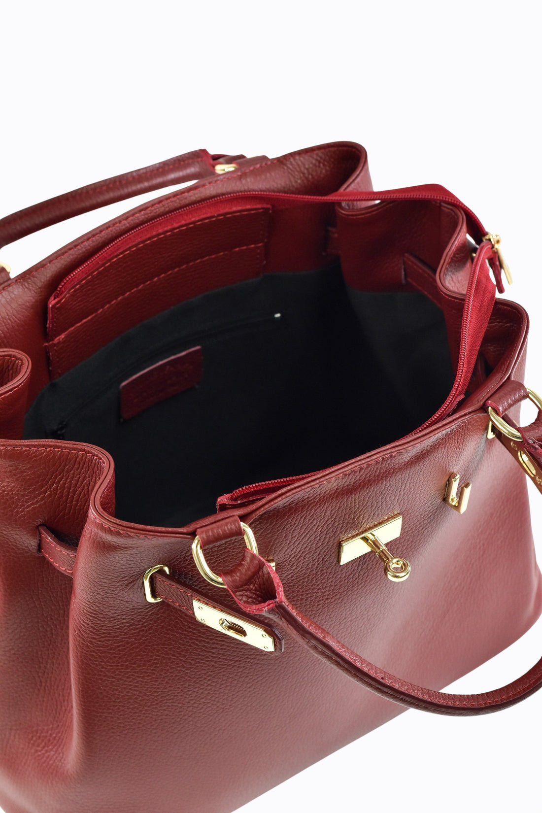 ALISON BAG IN BORDEAUX TOGO LEATHER