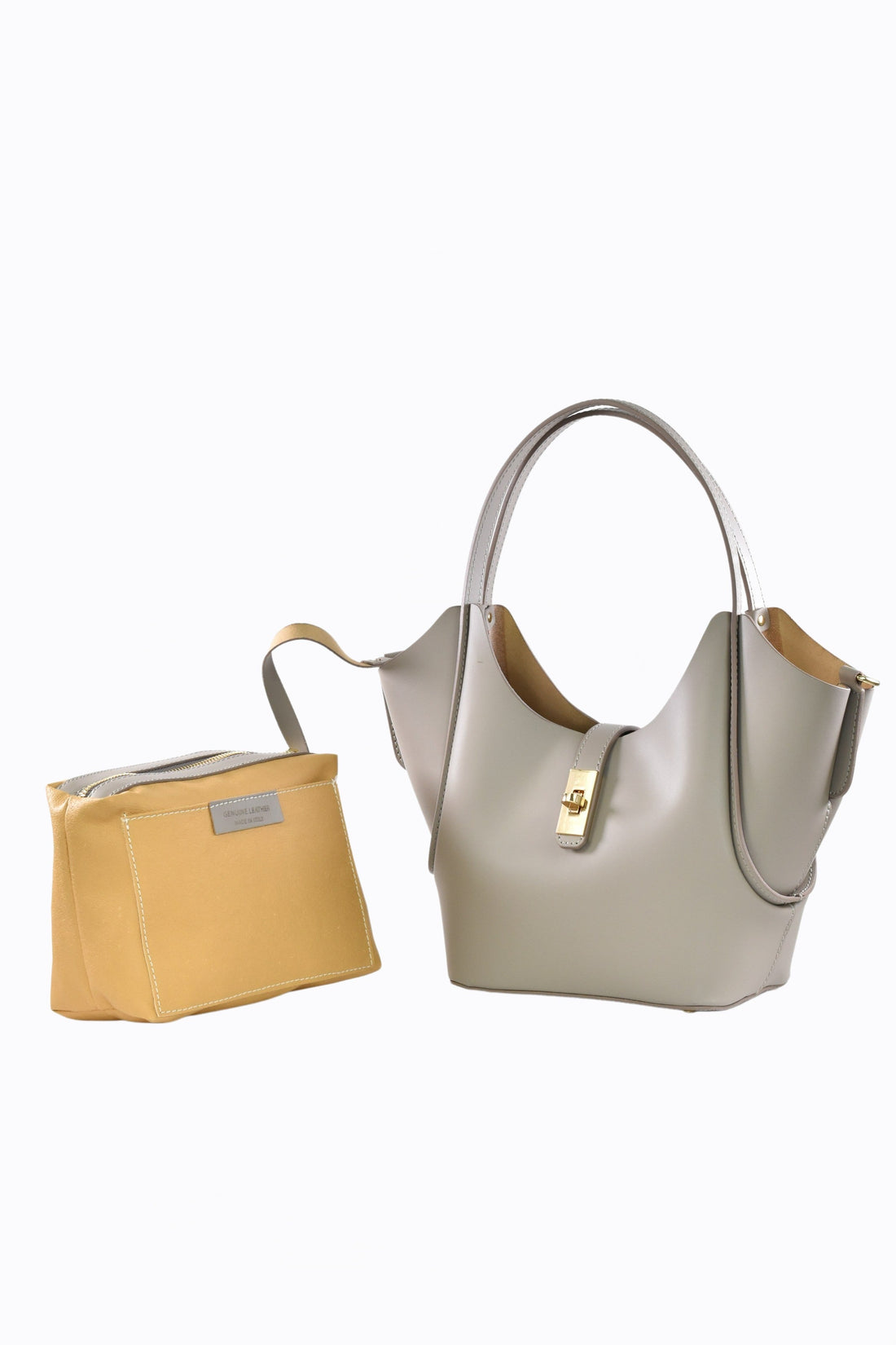 Amelie bag in Brushed Taupe Leather