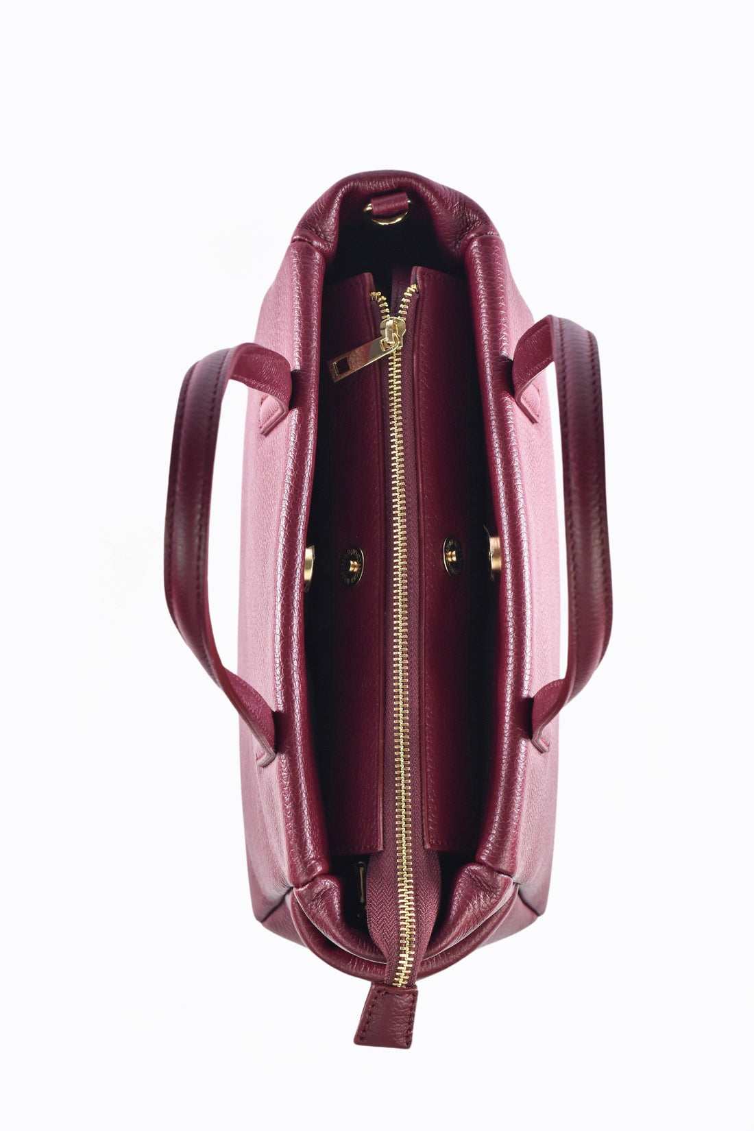 Diana Bag in Burgundy Dollar Leather