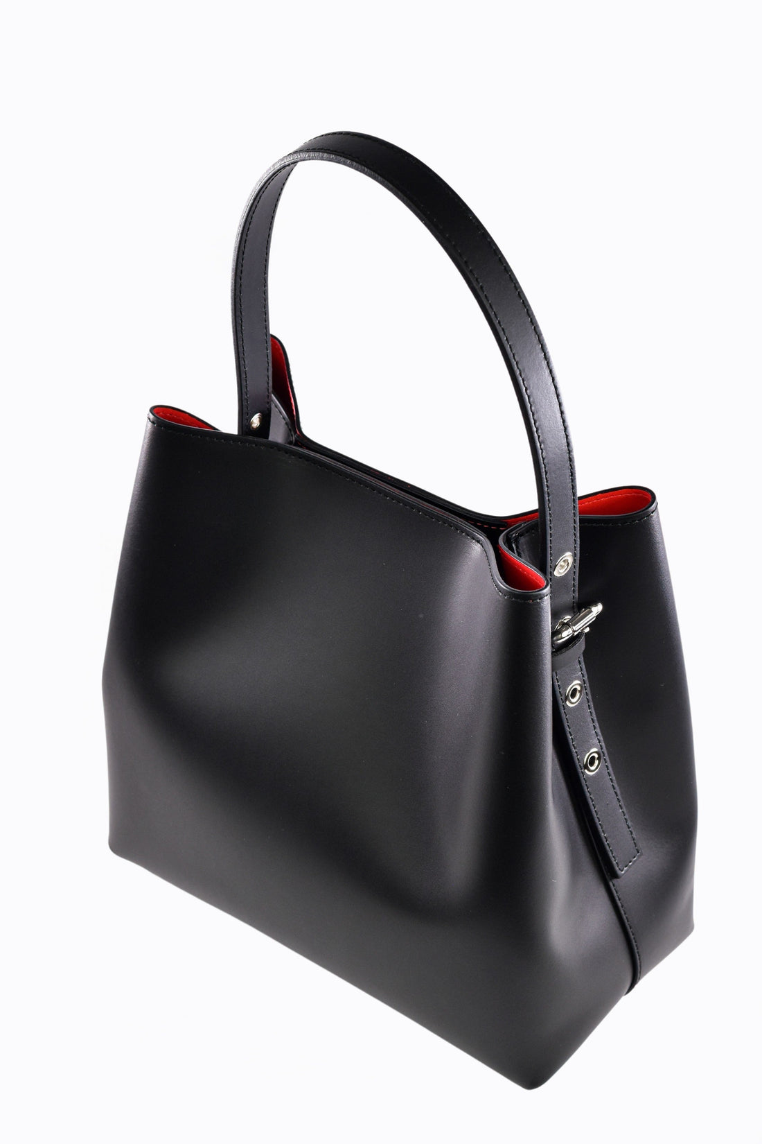 Melany Bag in Brushed Black Leather