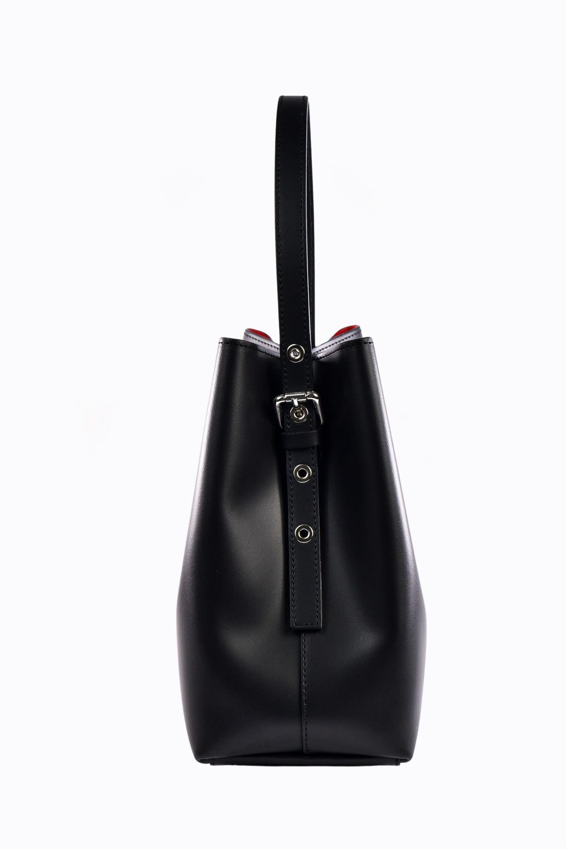 Melany Bag in Brushed Black Leather