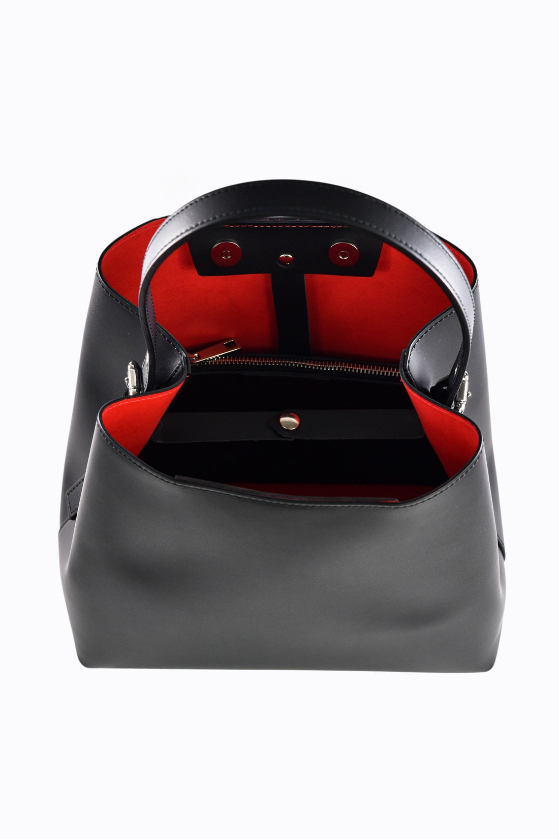 Melany Bag in Brushed Black Leather