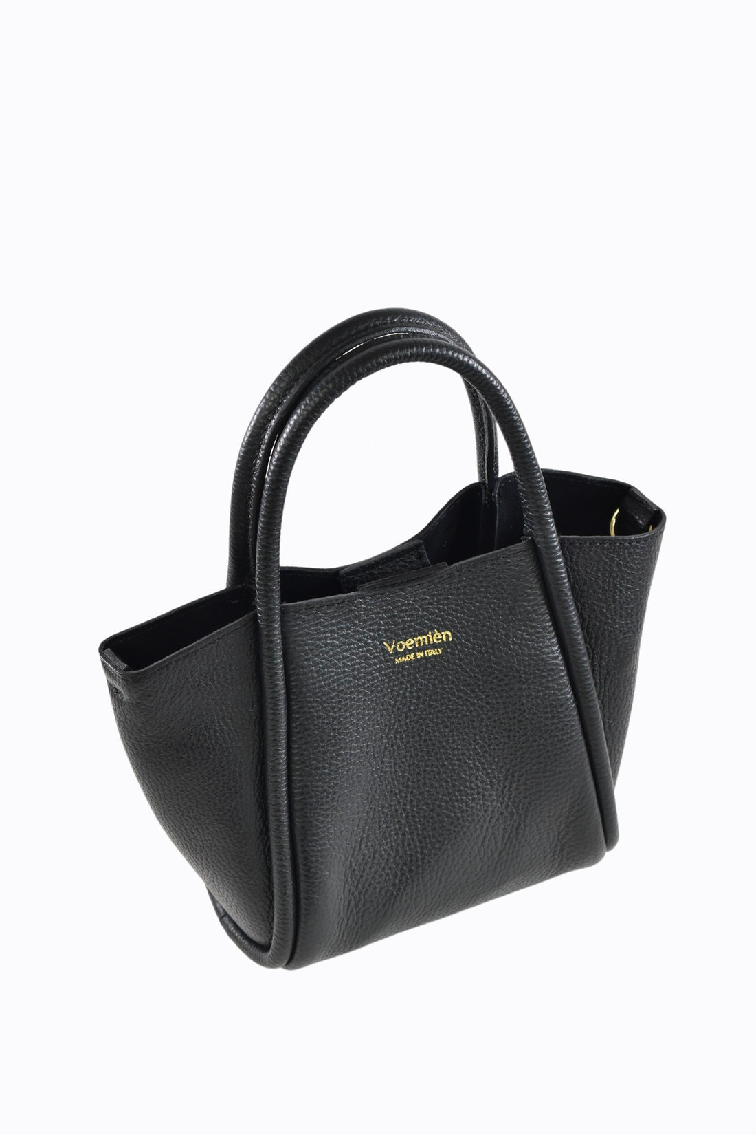 Camille Bag in Black Dollar Leather