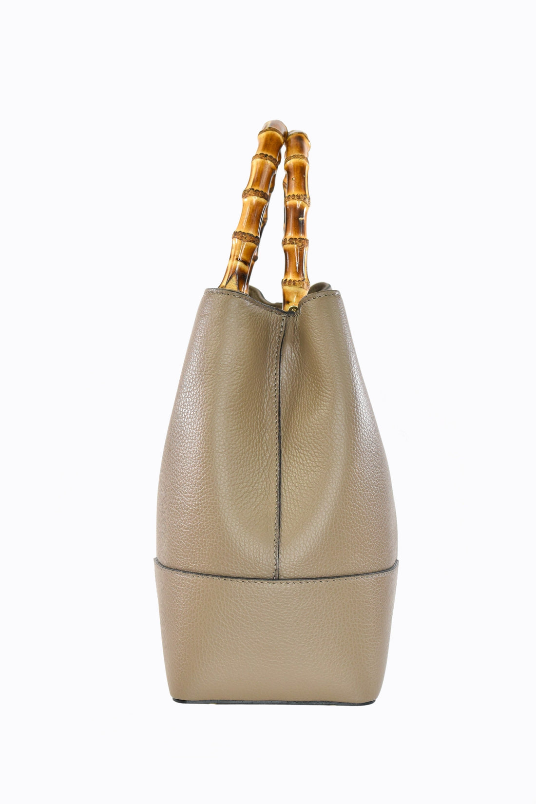 Bamboo Babe Bag in Taupe Dollar Leather