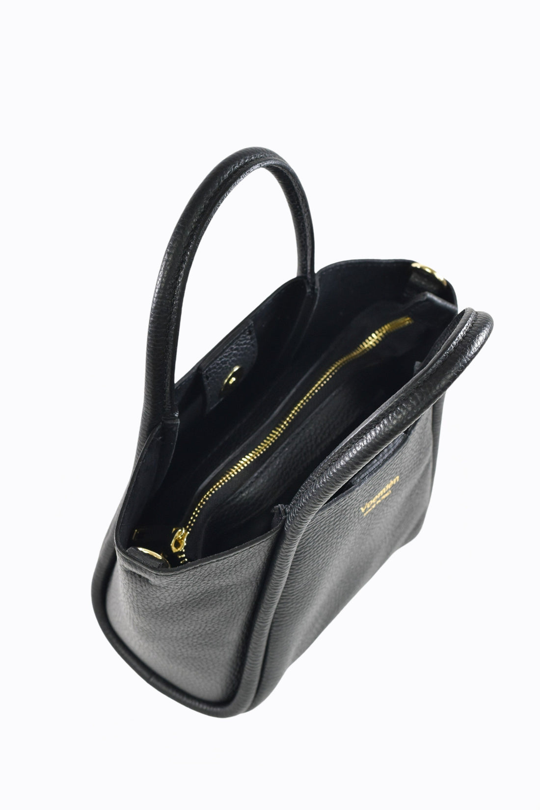 Camille Bag in Black Dollar Leather