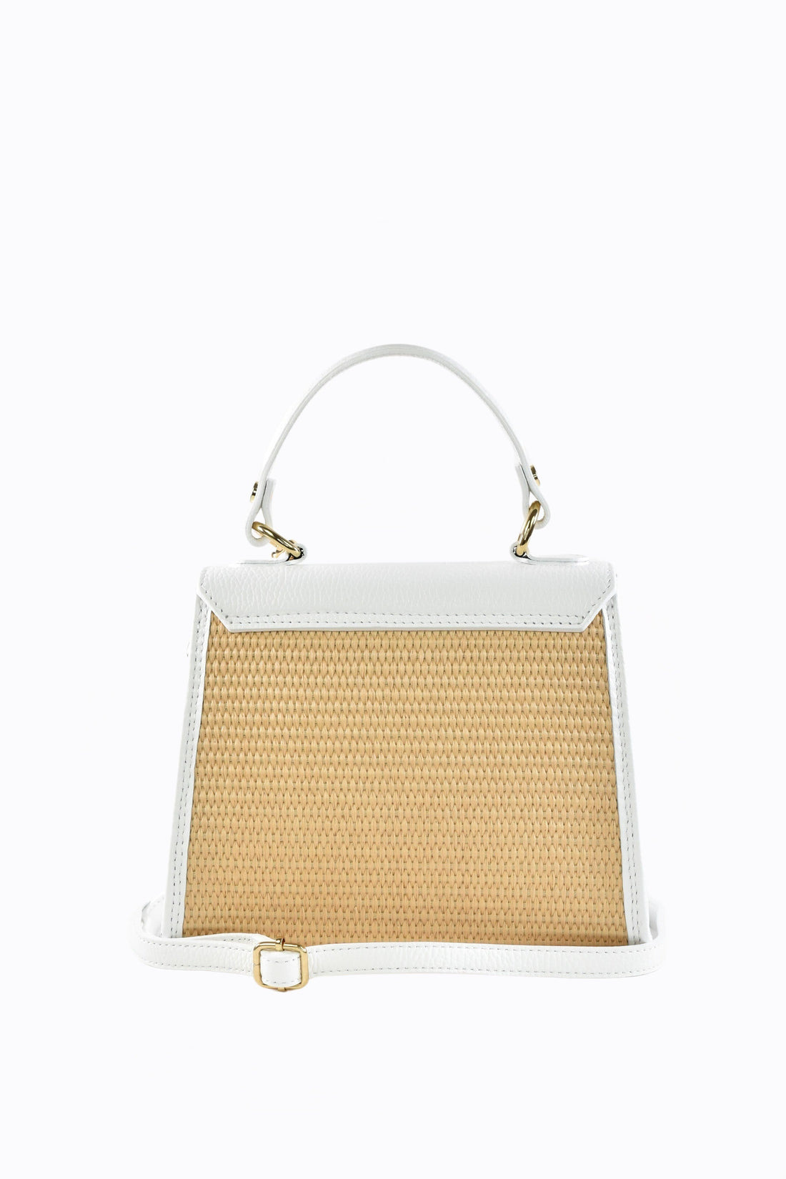 Freydis in Dollar Leather and Raffia White