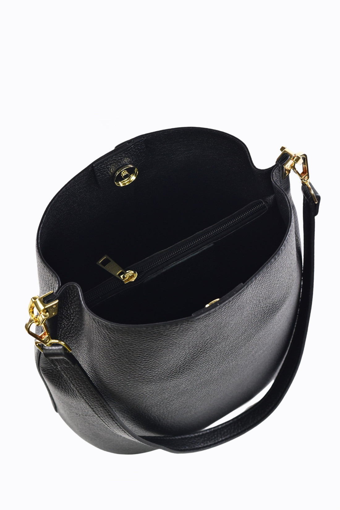 Giusy Bag in Black Dollar Leather