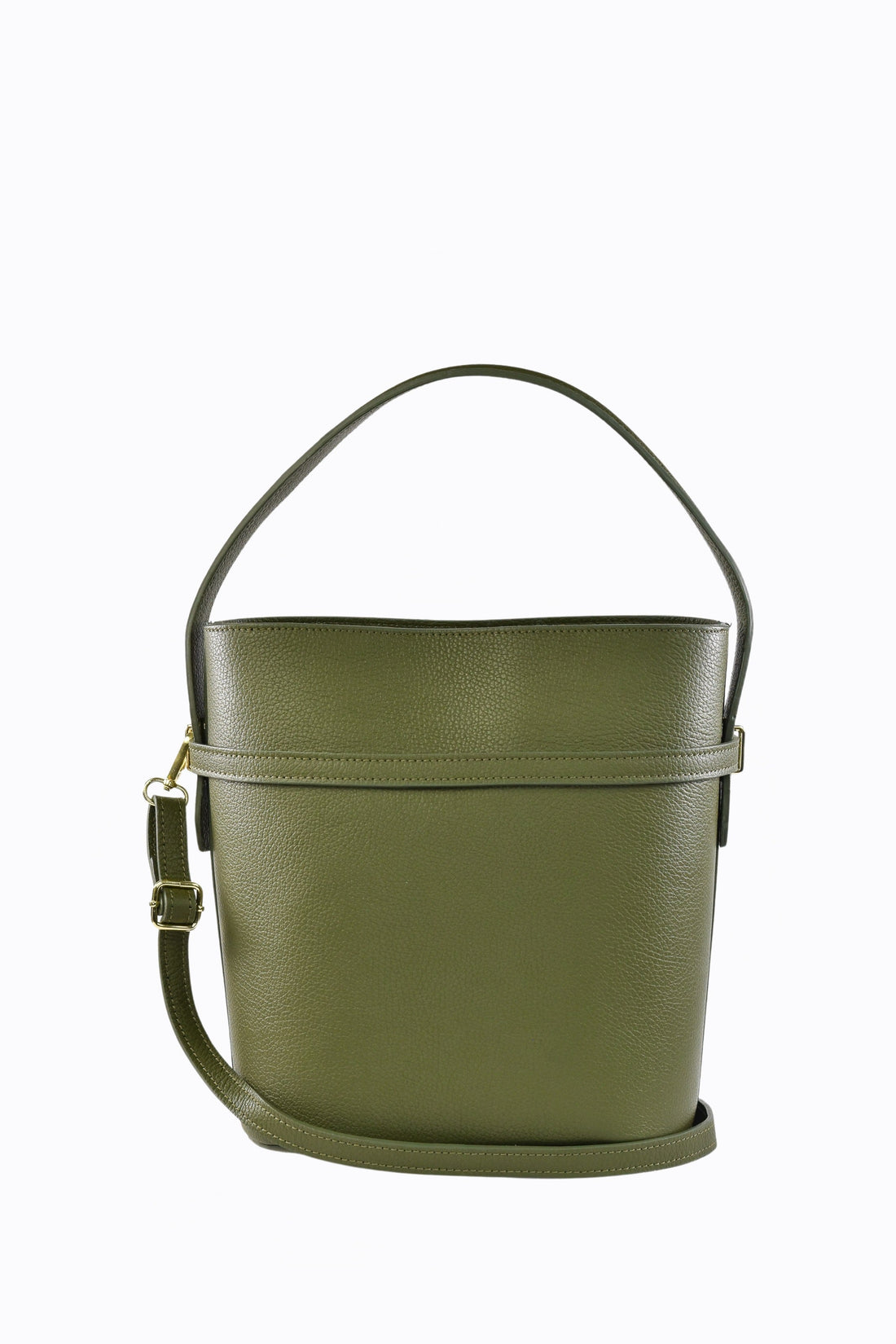 Louise bag in Military Green Dollar leather