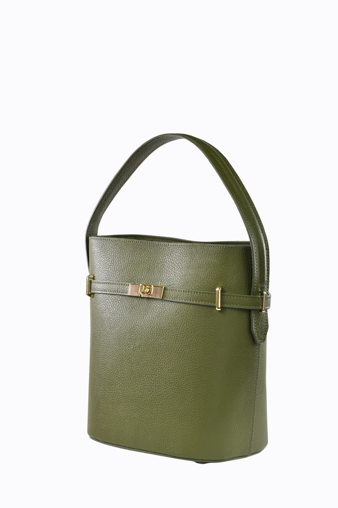 Louise bag in Military Green Dollar leather