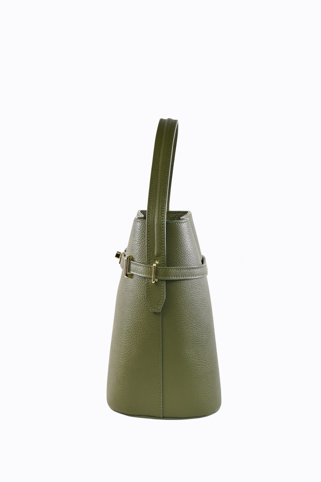Louise bag in Military Green Dollar leather