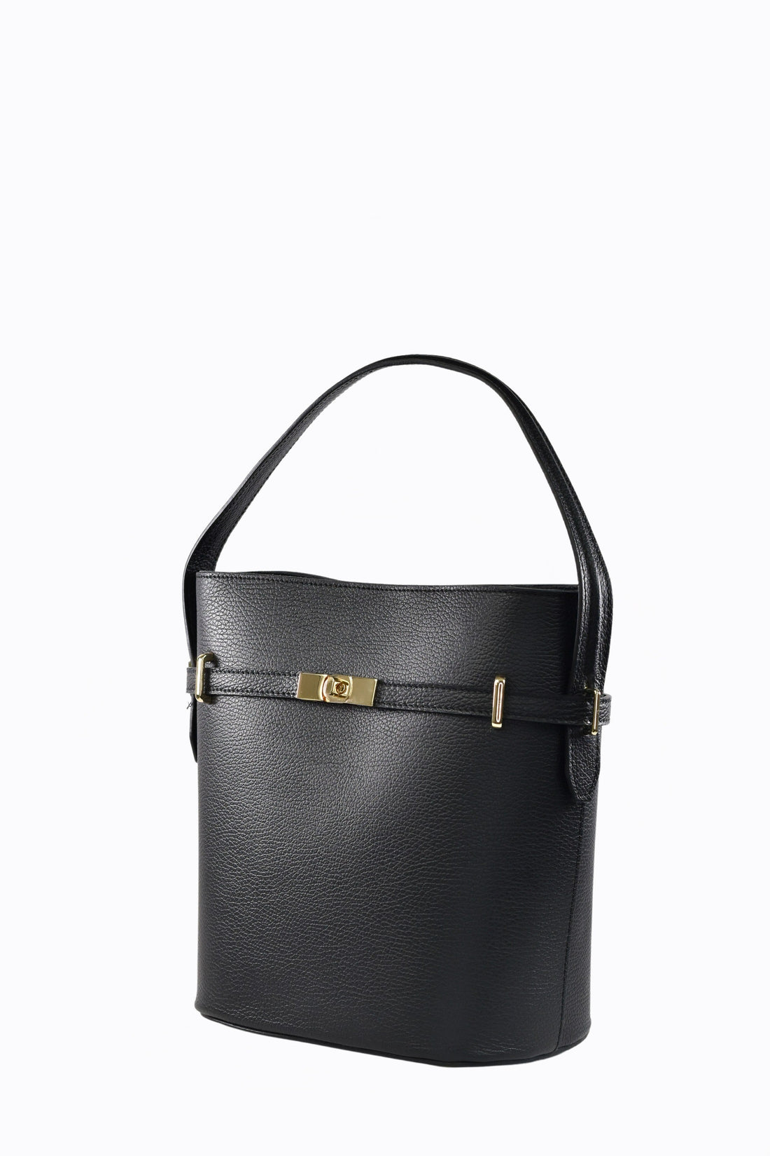 Louise bag in black Dollar leather