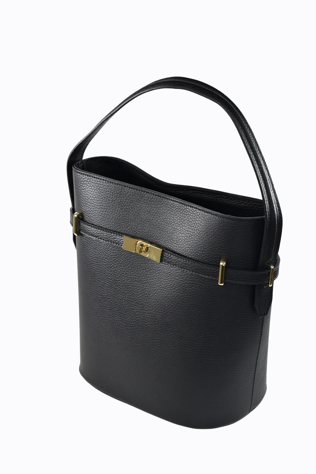 Louise bag in black Dollar leather