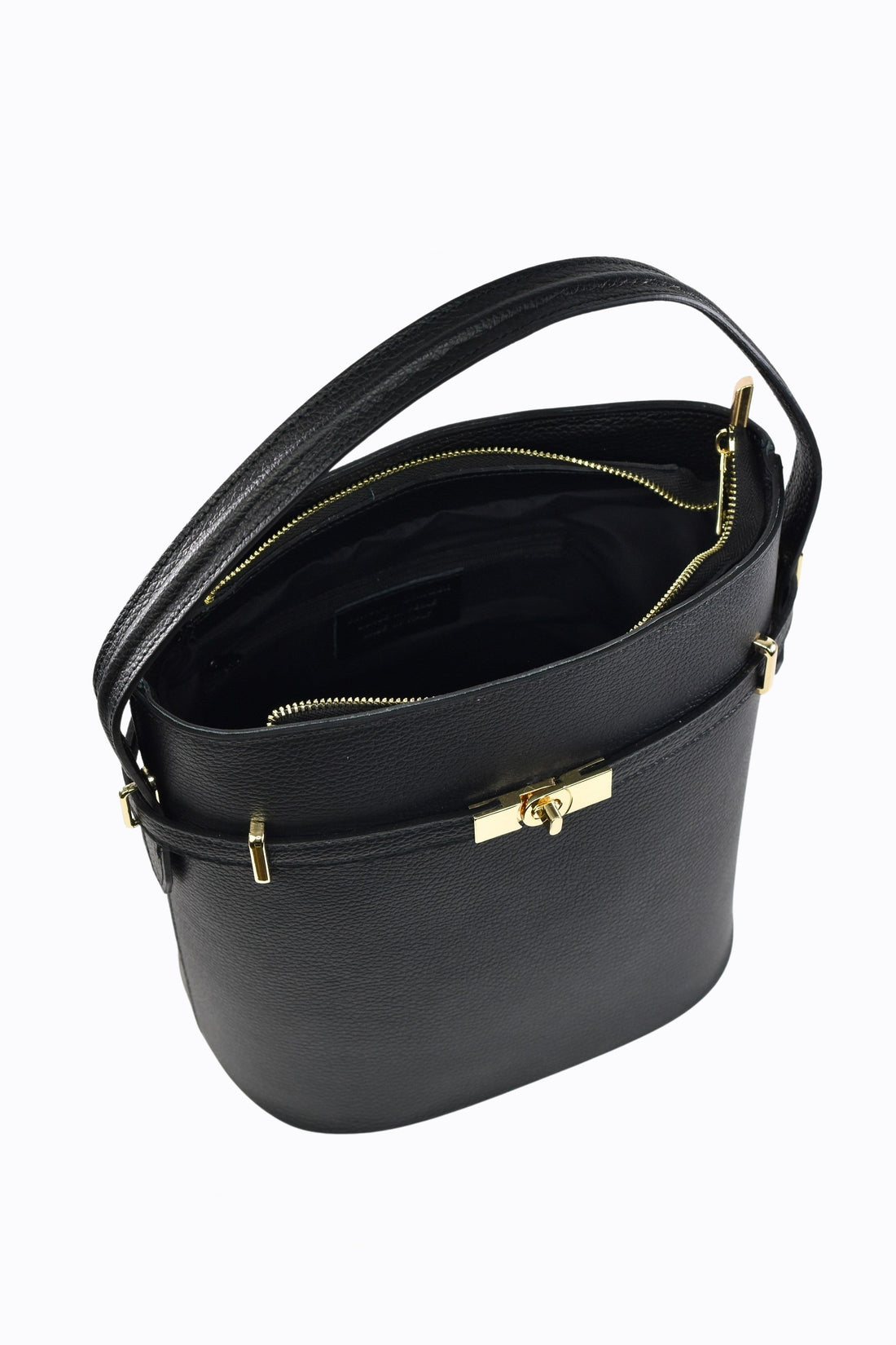 Louise bag in black Dollar leather