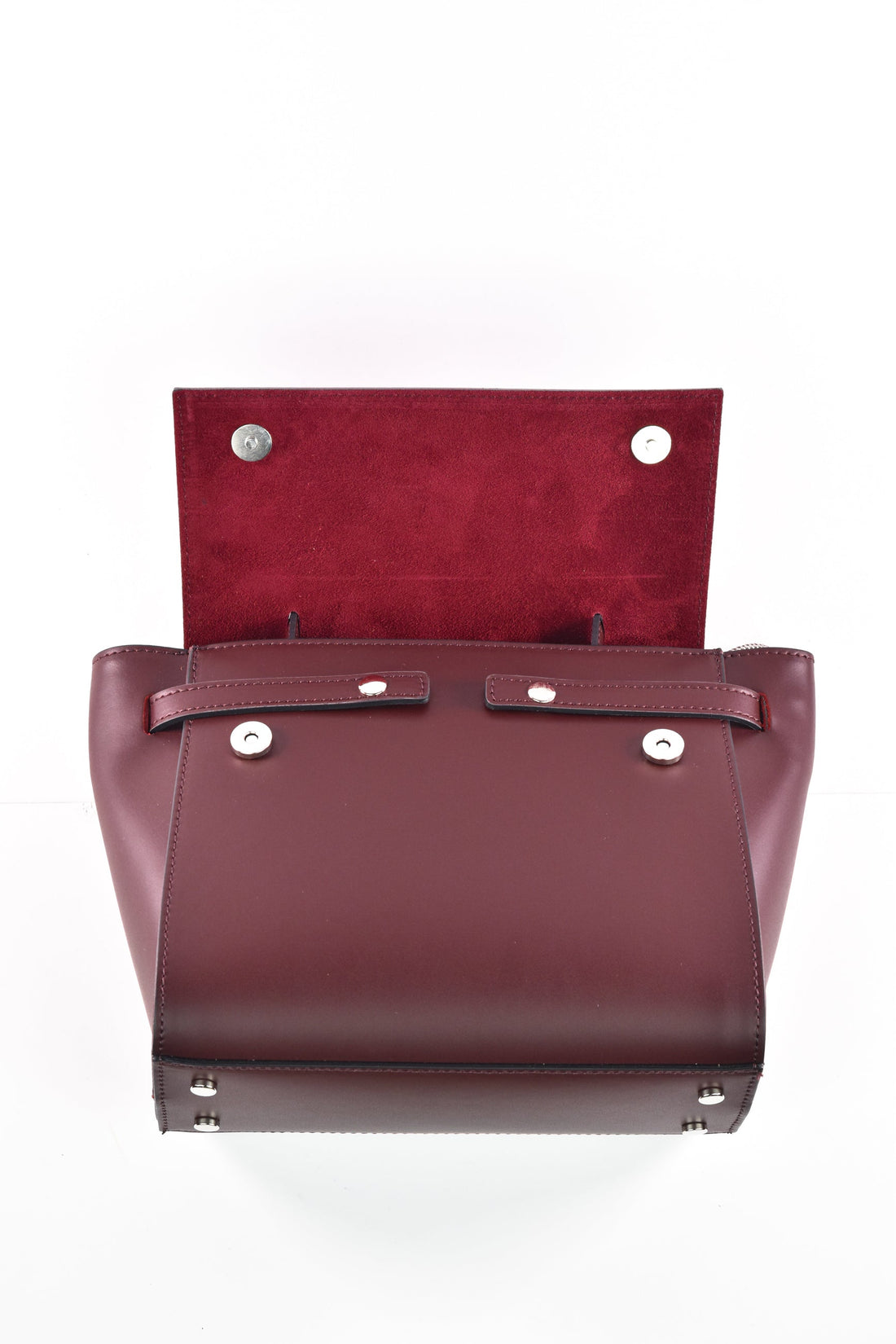 Borsa Miù in pelle Spazzolata Bordeaux scuro - Voemièn