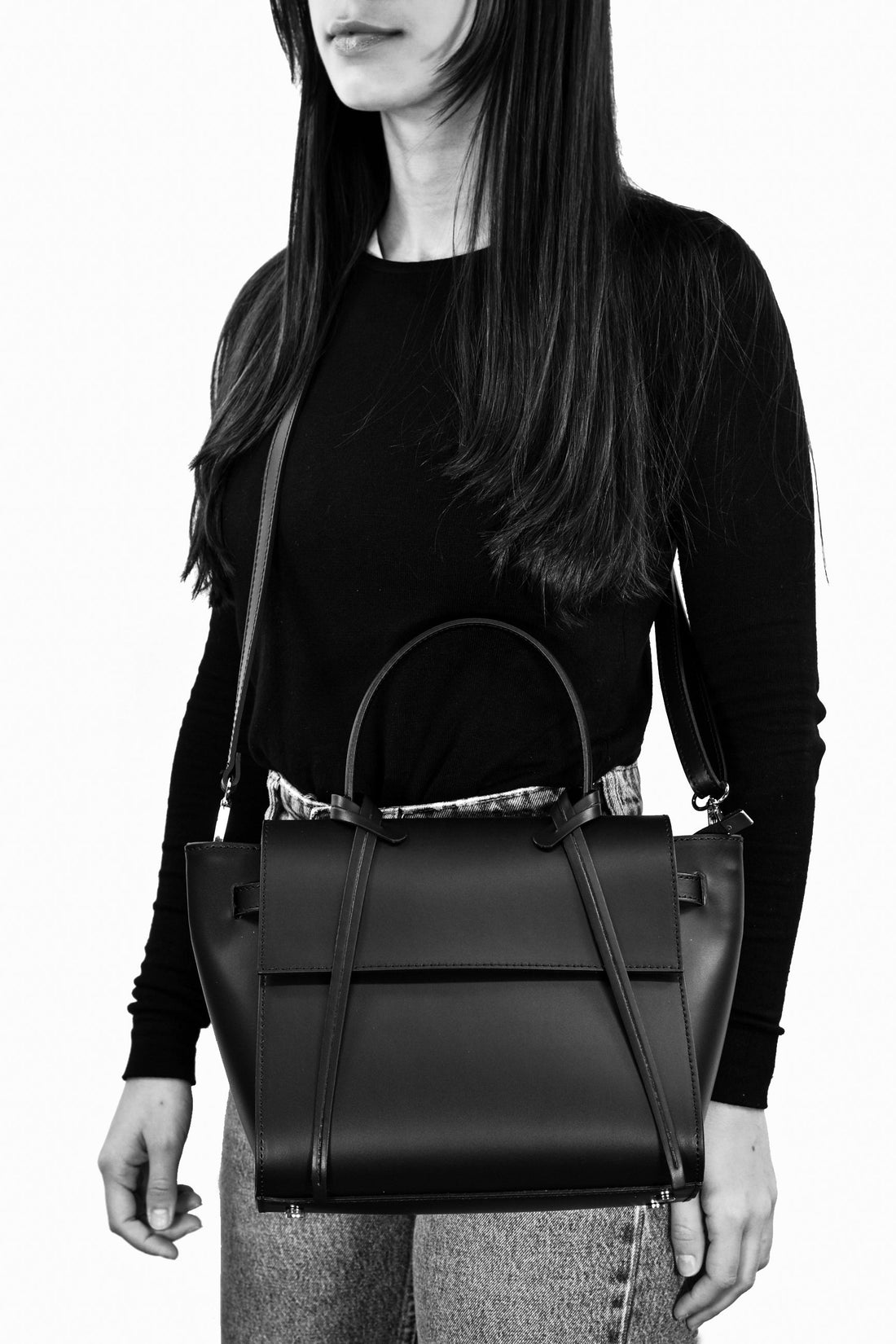 Miù Bag in Brushed Gray Leather