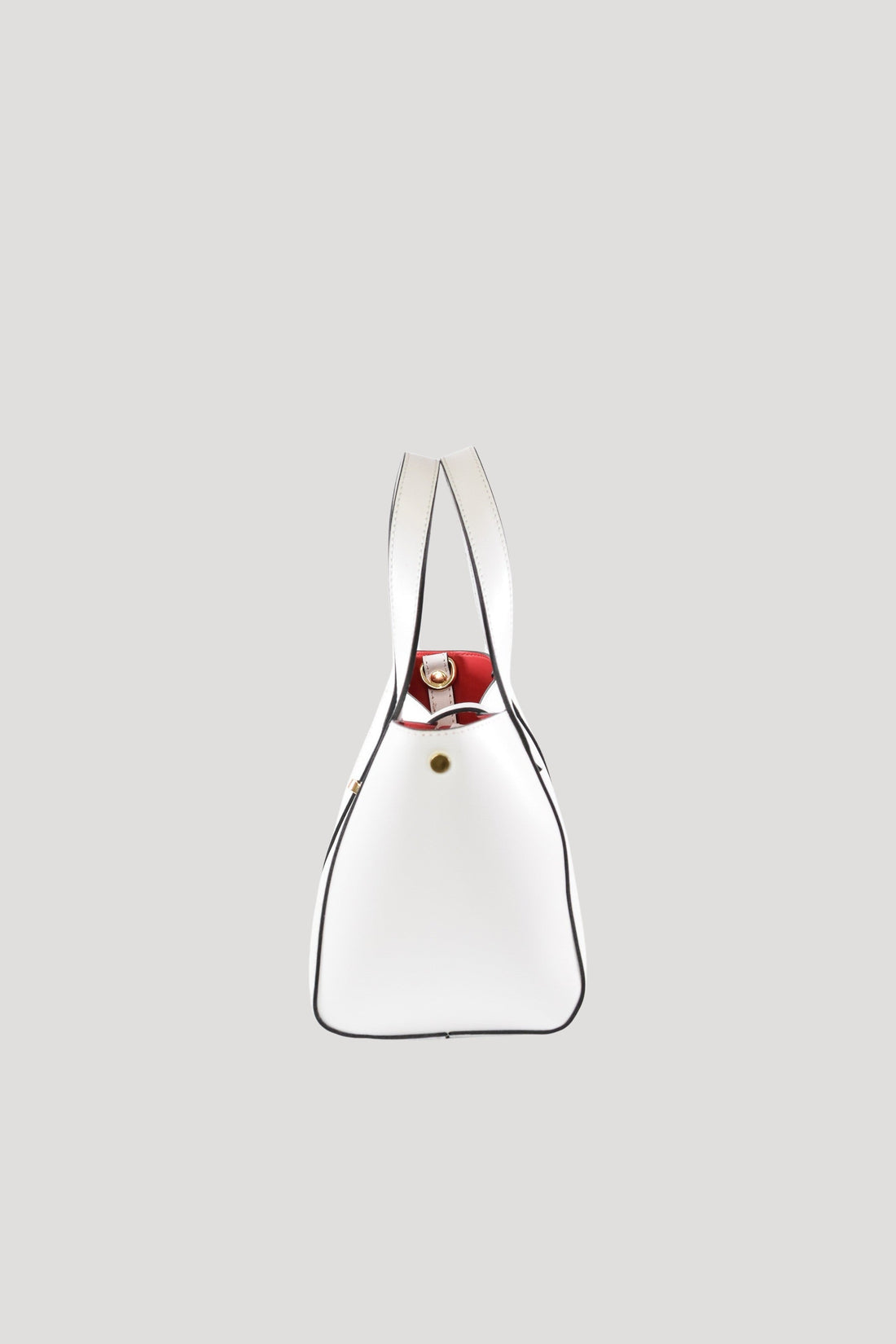 Eleonor Bag in White Saffiano Leather