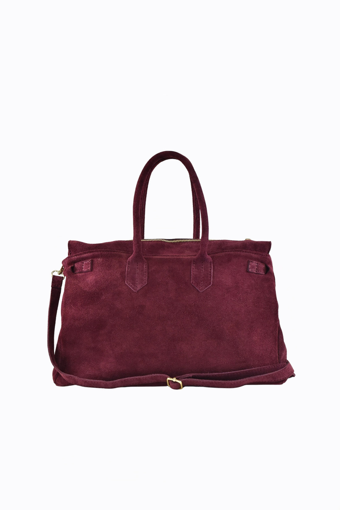 ELIZABETH BAG IN BURGUNDY SUEDE
