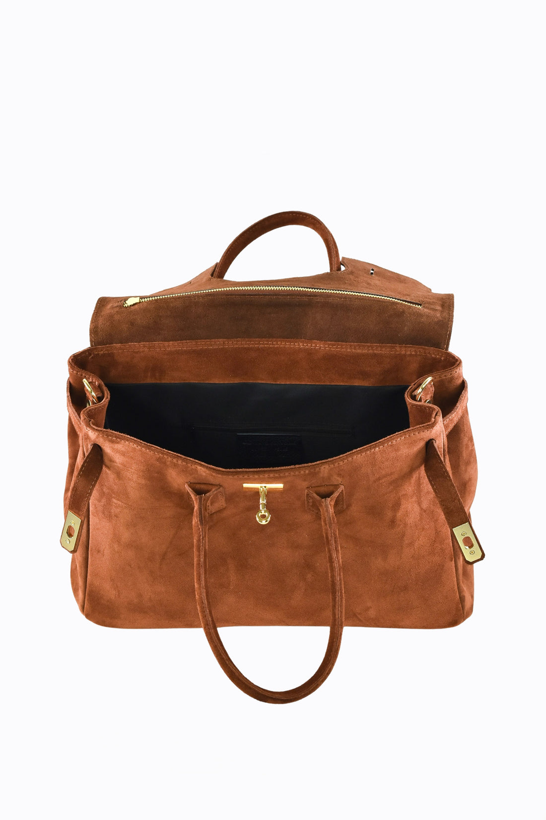 ELIZABETH BAG IN TAN SUEDE