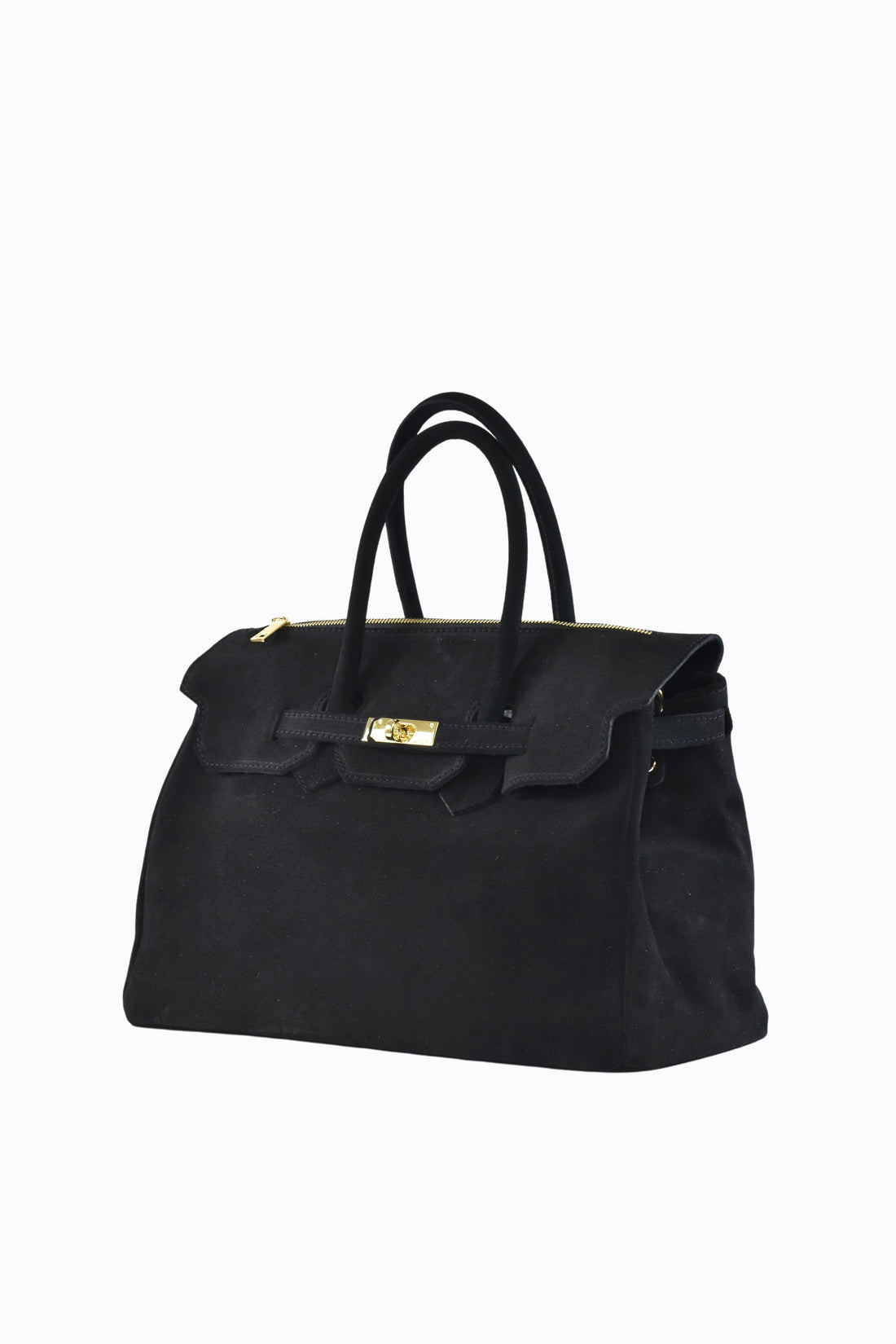 ELIZABETH BAG IN BLACK SUEDE
