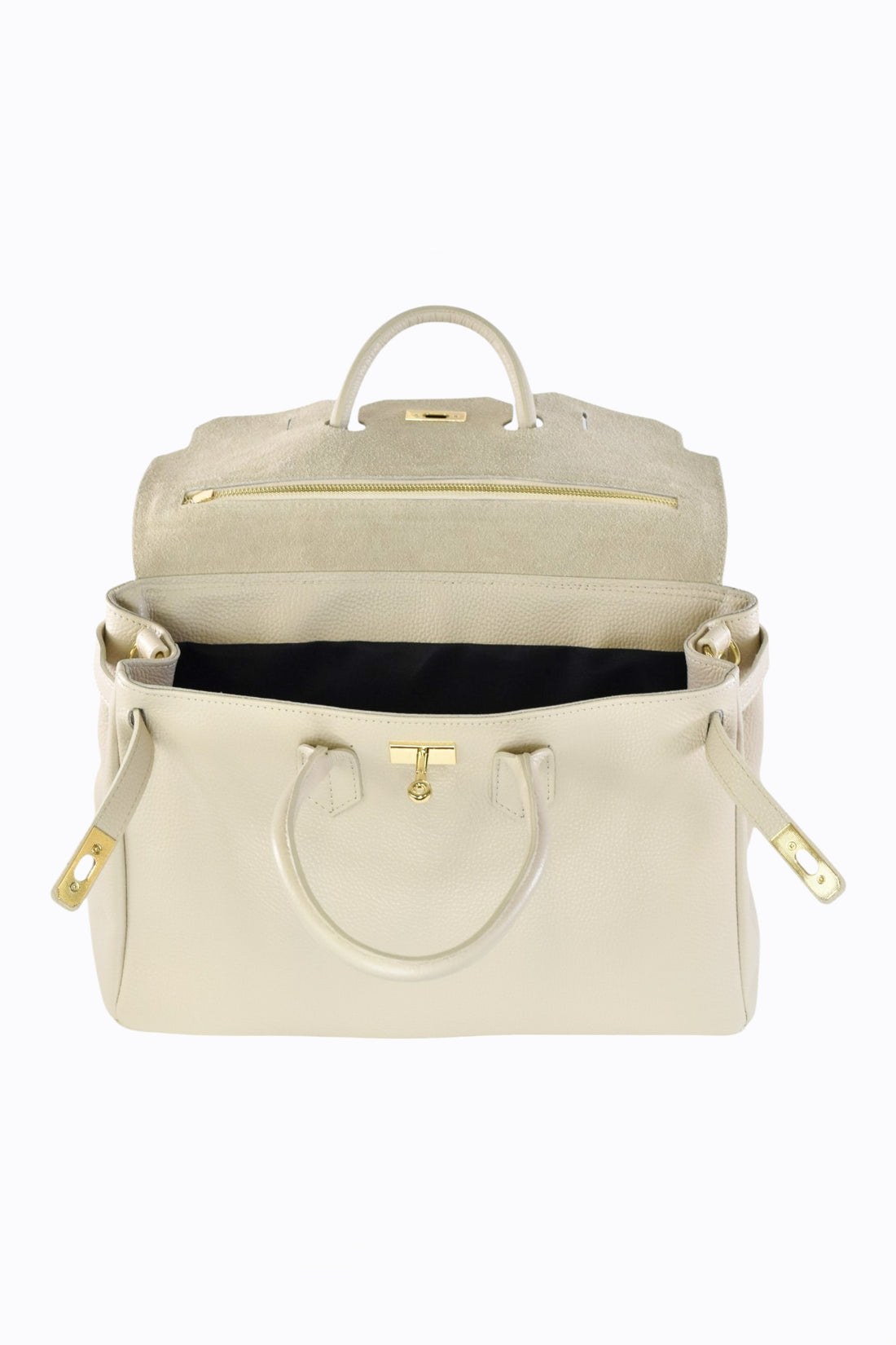 ELIZABETH BAG IN TOGO LEATHER CREAMY WHITE