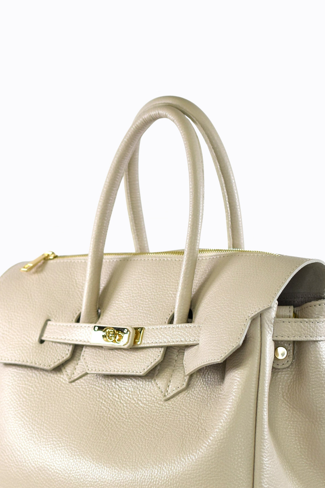 ELIZABETH BAG IN TOGO LEATHER CREAMY WHITE