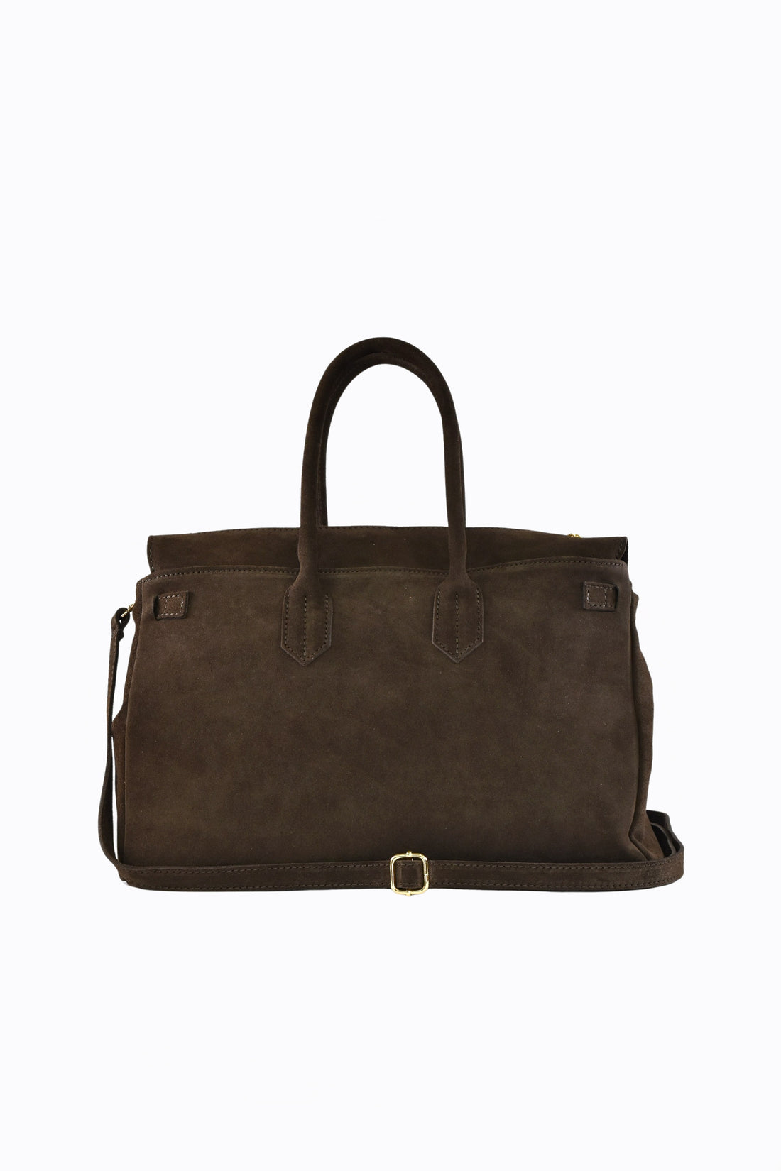 ELIZABETH BAG IN DARK BROWN SUEDE