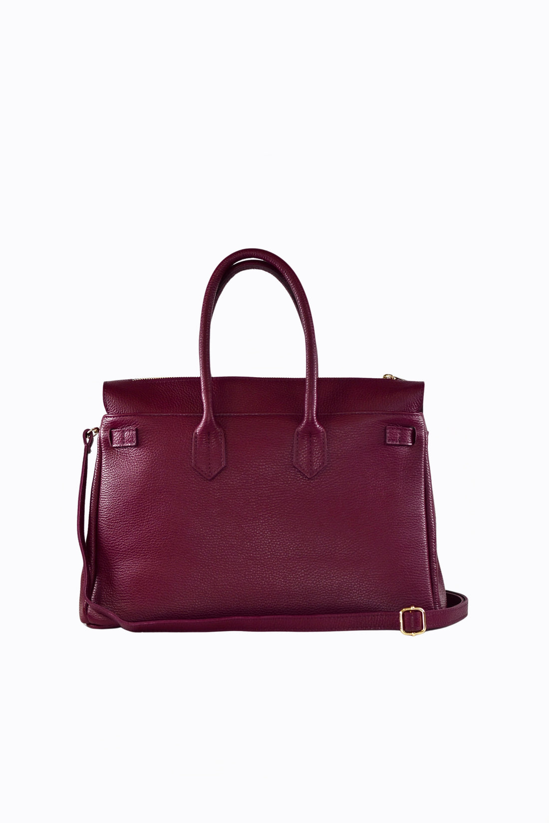 ELIZABETH BAG IN TOGO LEATHER BURGUNDY