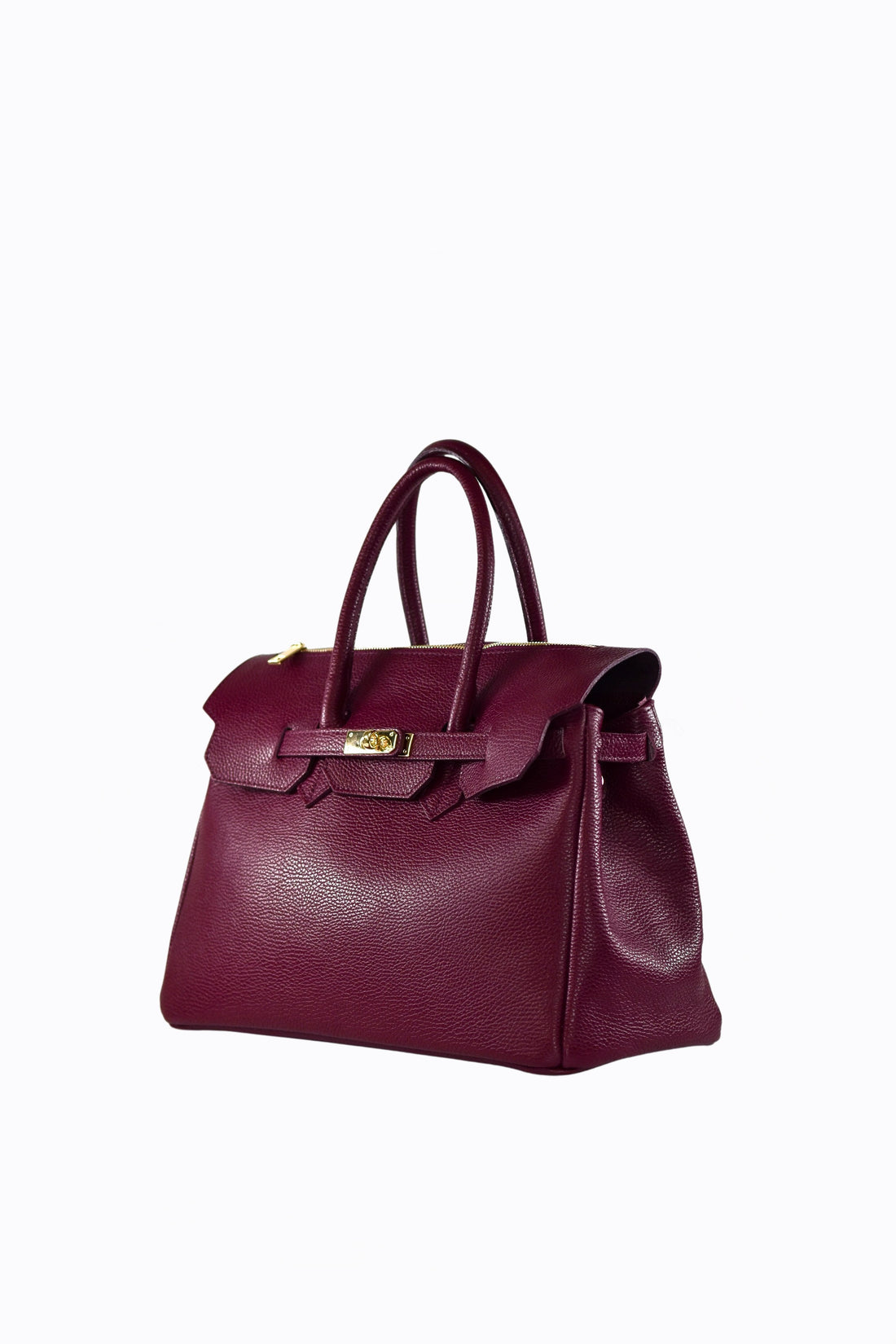 ELIZABETH BAG IN TOGO LEATHER BURGUNDY