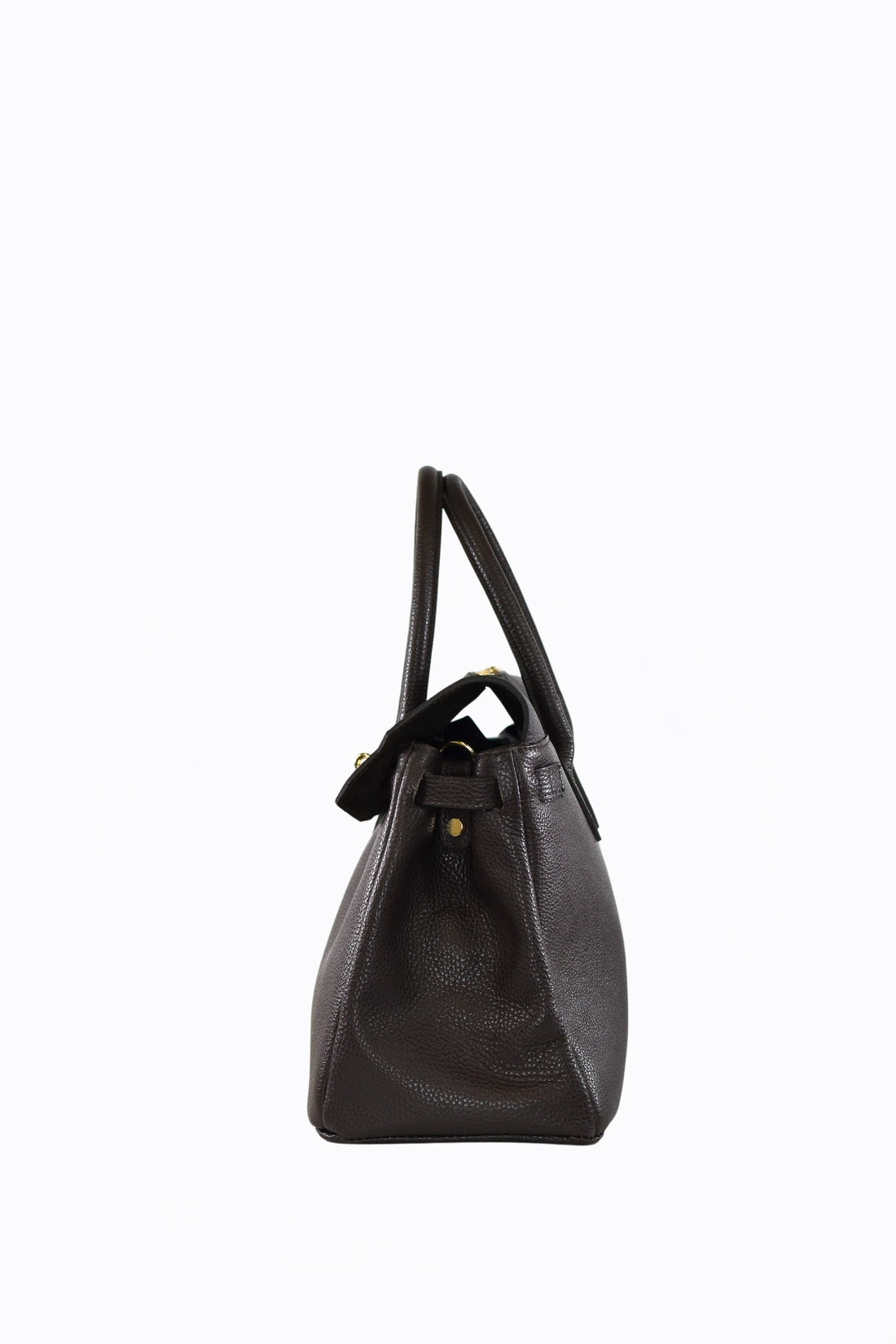 ELIZABETH BAG IN TOGO LEATHER DARK BROWN