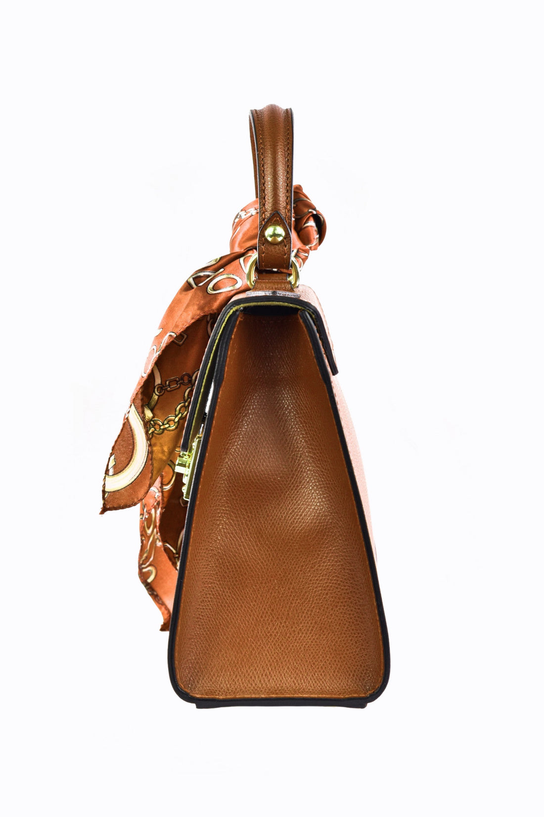 Marigold bag in tan Saffiano leather