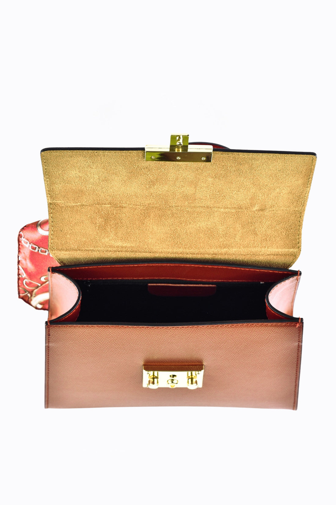 Marigold bag in tan Saffiano leather