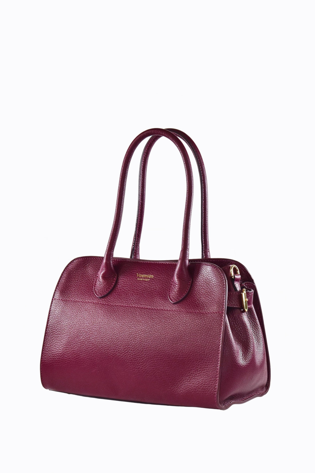 Genevieve Bag in Burgundy Dollar Leather