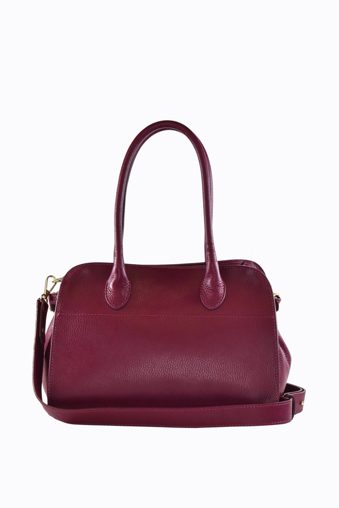 Genevieve Bag in Burgundy Dollar Leather