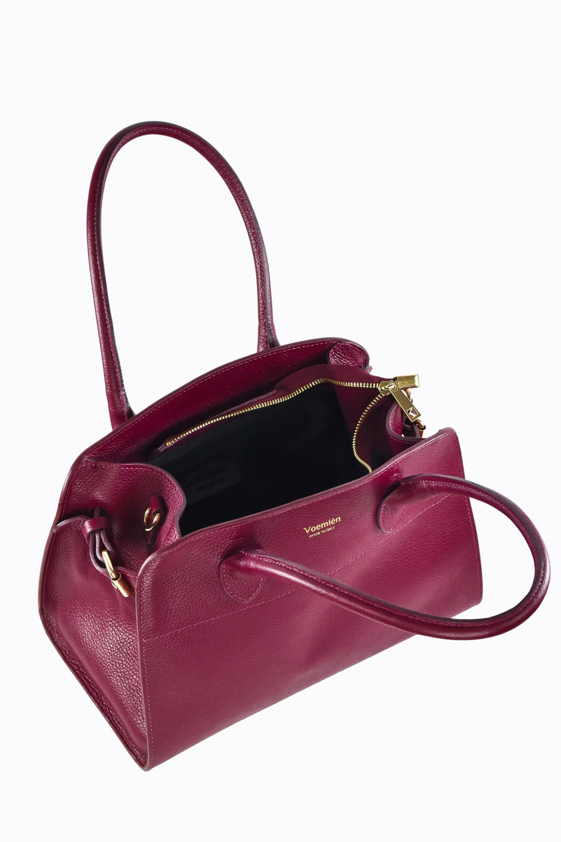 Genevieve Bag in Burgundy Dollar Leather