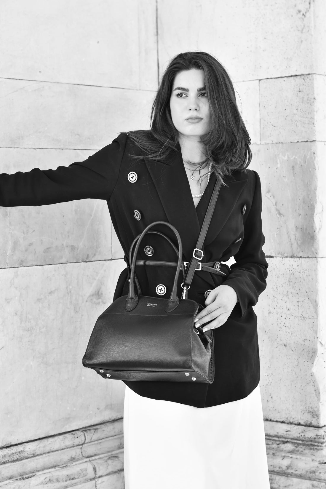 Genevieve Bag in Burgundy Dollar Leather