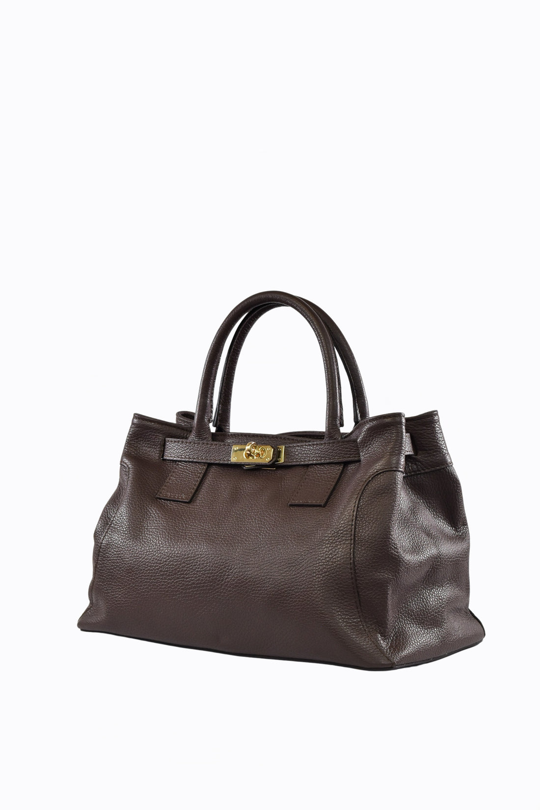 HELENA BAG IN DARK BROWN TOGO LEATHER