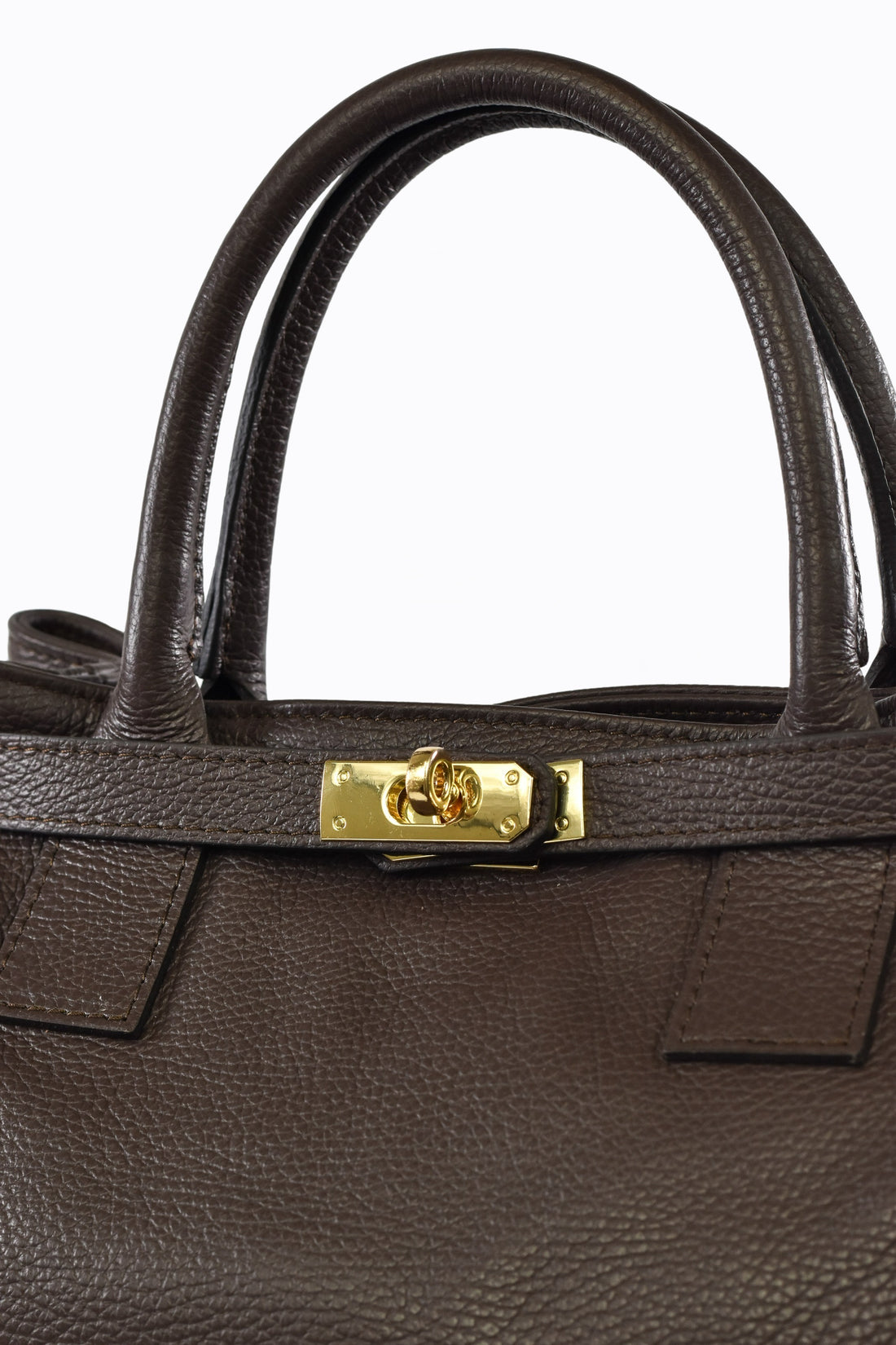 HELENA BAG IN DARK BROWN TOGO LEATHER