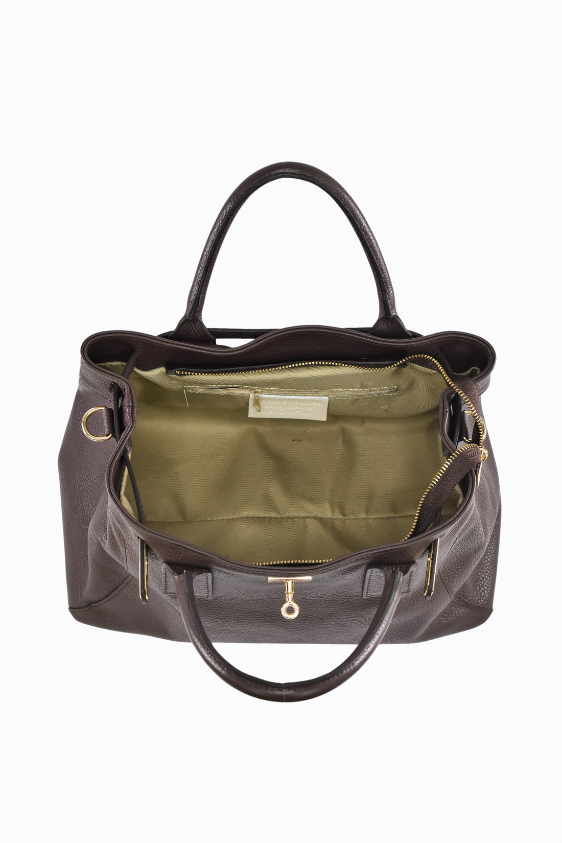 HELENA BAG IN DARK BROWN TOGO LEATHER
