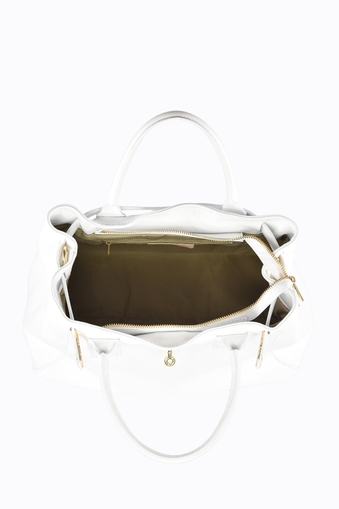 HELENA BAG IN WHITE TOGO LEATHER