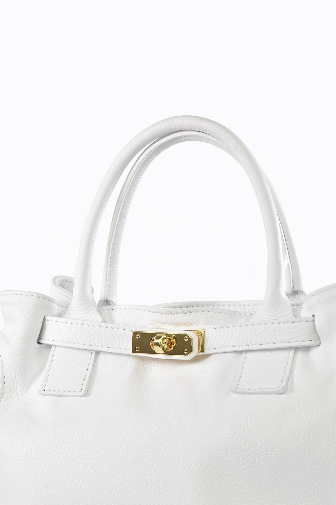 HELENA BAG IN WHITE TOGO LEATHER