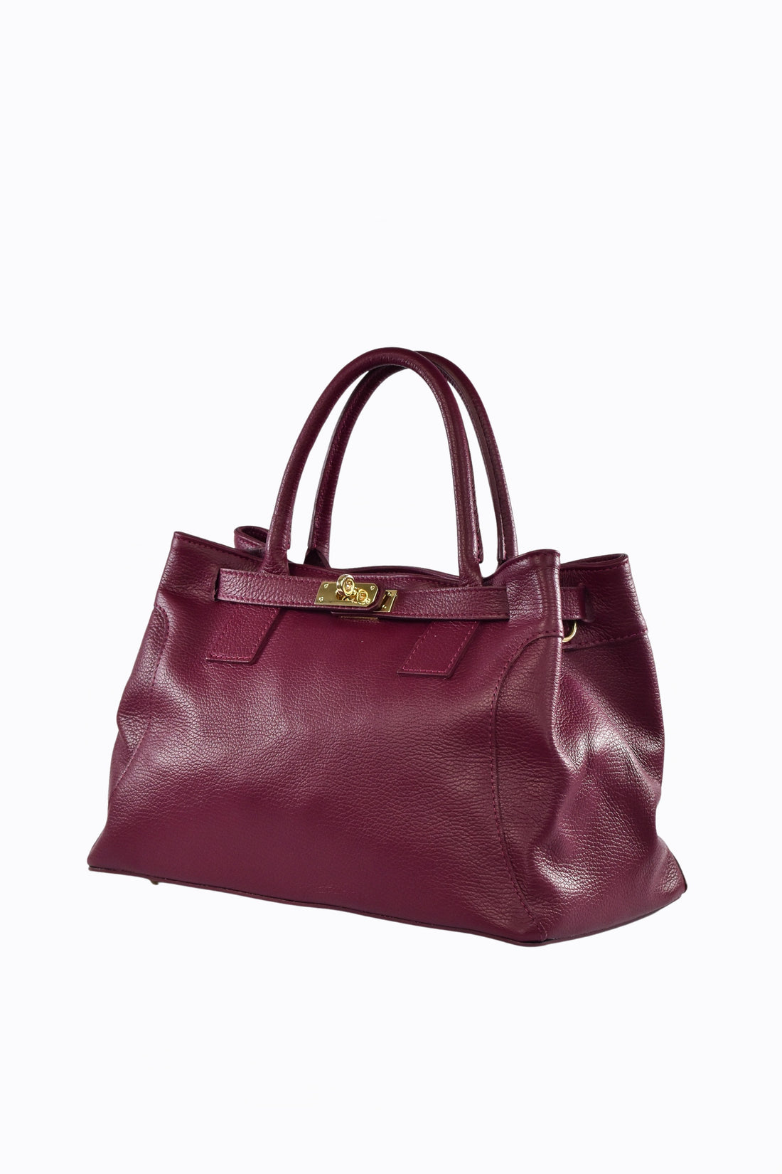 HELENA BAG IN BURGUNDY TOGO LEATHER